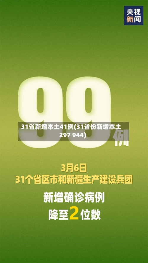 31省新增本土41例(31省份新增本土297 944)