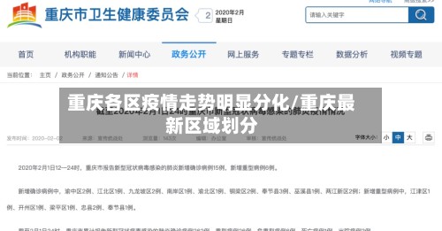 重庆各区疫情走势明显分化/重庆最新区域划分-第2张图片