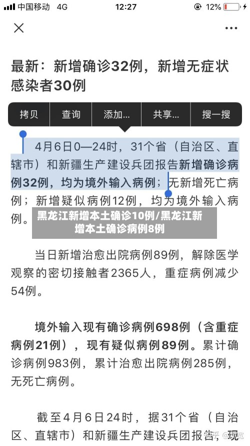 黑龙江新增本土确诊10例/黑龙江新增本土确诊病例8例-第2张图片