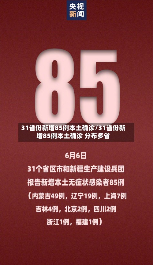 31省份新增85例本土确诊/31省份新增85例本土确诊 分布多省