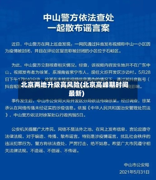 北京两地升级高风险(北京高峰期时间最新)-第1张图片
