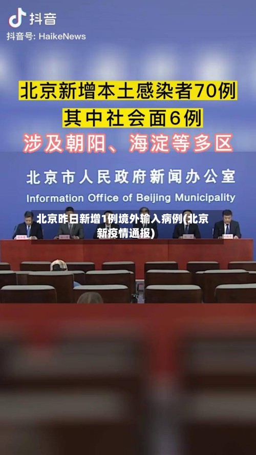 北京昨日新增1例境外输入病例(北京新疫情通报)