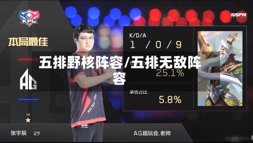 五排野核阵容/五排无敌阵容