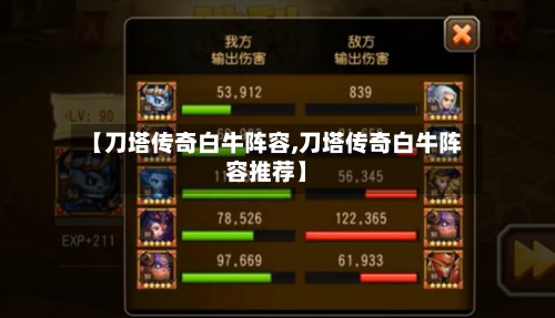 【刀塔传奇白牛阵容,刀塔传奇白牛阵容推荐】