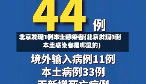 北京发现1例本土感染者(北京发现1例本土感染者是哪里的)-第3张图片