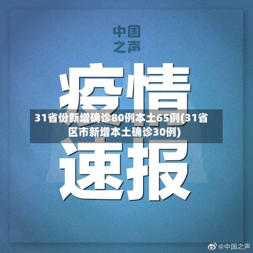 31省份新增确诊80例本土65例(31省区市新增本土确诊30例)