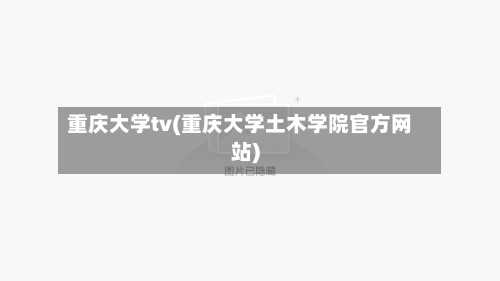 重庆大学tv(重庆大学土木学院官方网站)