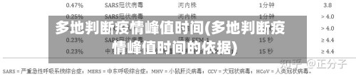 多地判断疫情峰值时间(多地判断疫情峰值时间的依据)