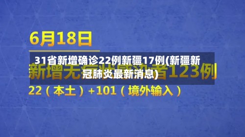 31省新增确诊22例新疆17例(新疆新冠肺炎最新消息)