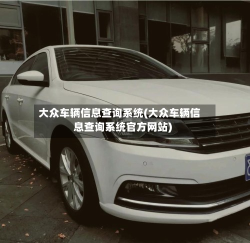 大众车辆信息查询系统(大众车辆信息查询系统官方网站)