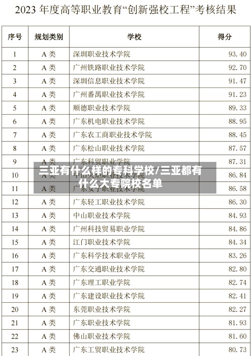 三亚有什么样的专科学校/三亚都有什么大专院校名单-第2张图片