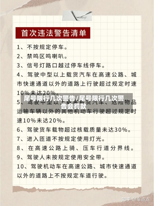 尾号限行几次警告/尾号限行几次警告会罚款