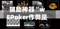 辅助神器“wEPoker作弊是真是假”开挂(透视)辅助神器-第2张图片