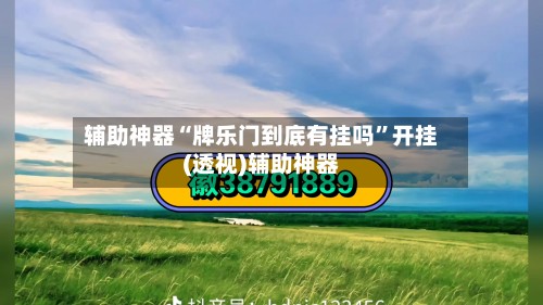 辅助神器“牌乐门到底有挂吗”开挂(透视)辅助神器-第2张图片