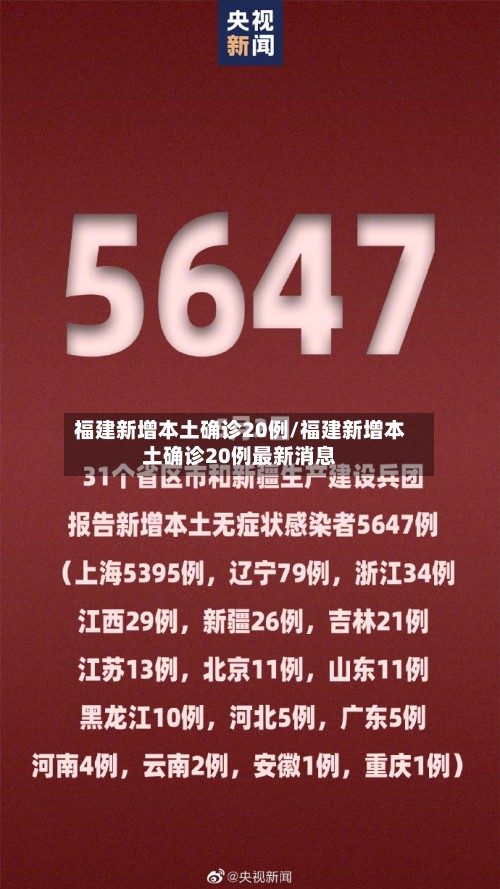 福建新增本土确诊20例/福建新增本土确诊20例最新消息-第2张图片
