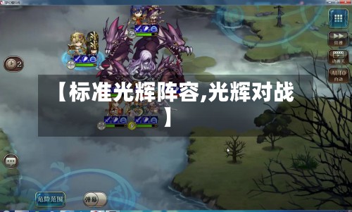 【标准光辉阵容,光辉对战】-第3张图片