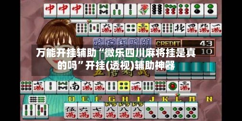 万能开挂辅助“微乐四川麻将挂是真的吗”开挂(透视)辅助神器
