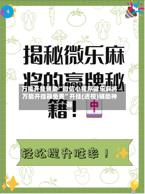万能开挂辅助“微信小程序微乐麻将万能开挂器免费”开挂(透视)辅助神器-第1张图片