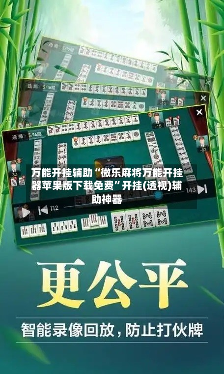 万能开挂辅助“微乐麻将万能开挂器苹果版下载免费”开挂(透视)辅助神器-第2张图片