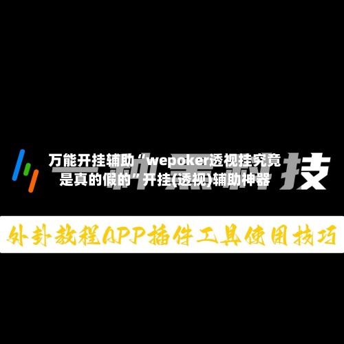 万能开挂辅助“wepoker透视挂究竟是真的假的”开挂(透视)辅助神器-第2张图片